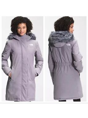 The North Face Lavender Purple Parka Down Filled Coat 550 Dryvent Winter Size XL